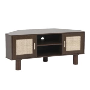 wohnli-moebel-suche-M26119181 Wohnli Möbelsuche - TV-Möbel Holzoptik 120 cm Kunstrattan skandinavisch dunkelbraun