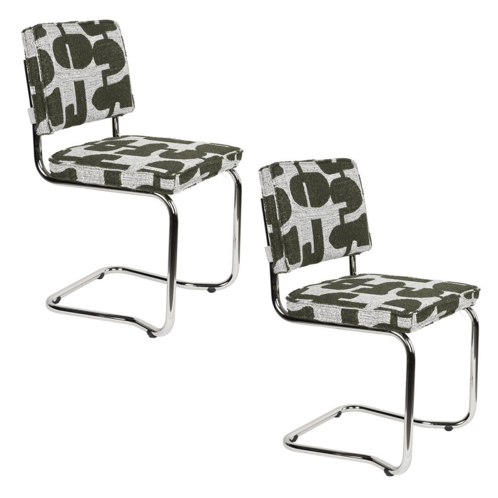 wohnli-moebel-suche-M26119365 Wohnli Möbelsuche - Retro-Stühle mit bedrucktem Stoff im 2er Set