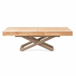 wohnli-moebel-suche-M26119448 Wohnli Möbelsuche - Höhenverstellbarer Couchtisch aus Holz mit taupefarbenem Fuß