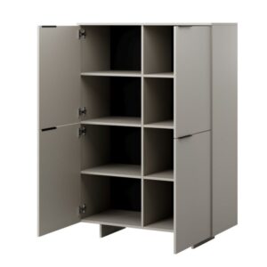 wohnli-moebel-suche-M26119651 Wohnli Möbelsuche - Hohes Sideboard mit 4 mattbeigen Türen