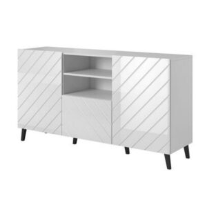 Wohnli Möbelsuche - Glänzend weißes Designer-Sideboard 150 cm