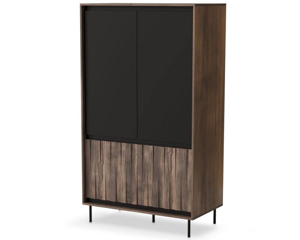 wohnli-moebel-suche-M26119686 Wohnli Möbelsuche - Designer-Garderobe aus Walnussholz und Mattschwarz