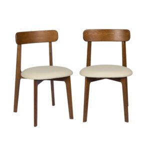 wohnli-moebel-suche-M26120604 Wohnli Möbelsuche - 2er-Set Vintage-Stühle nussbaumfarben/beige