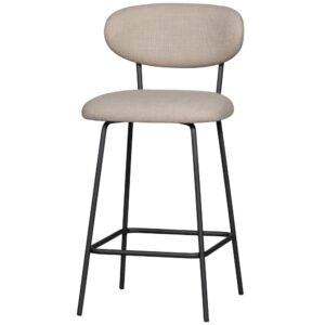 Tabourets de bar en polyester beige 52x93x46cm PES - Polyester Beige WOOOD Möbel Esszimmermöbel Barhocker