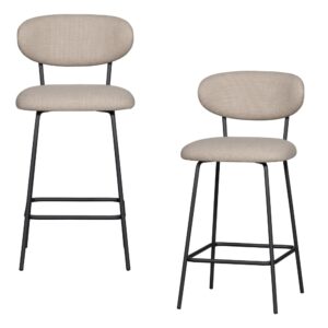 Wohnli Möbelsuche - Tabourets de bar en polyester beige