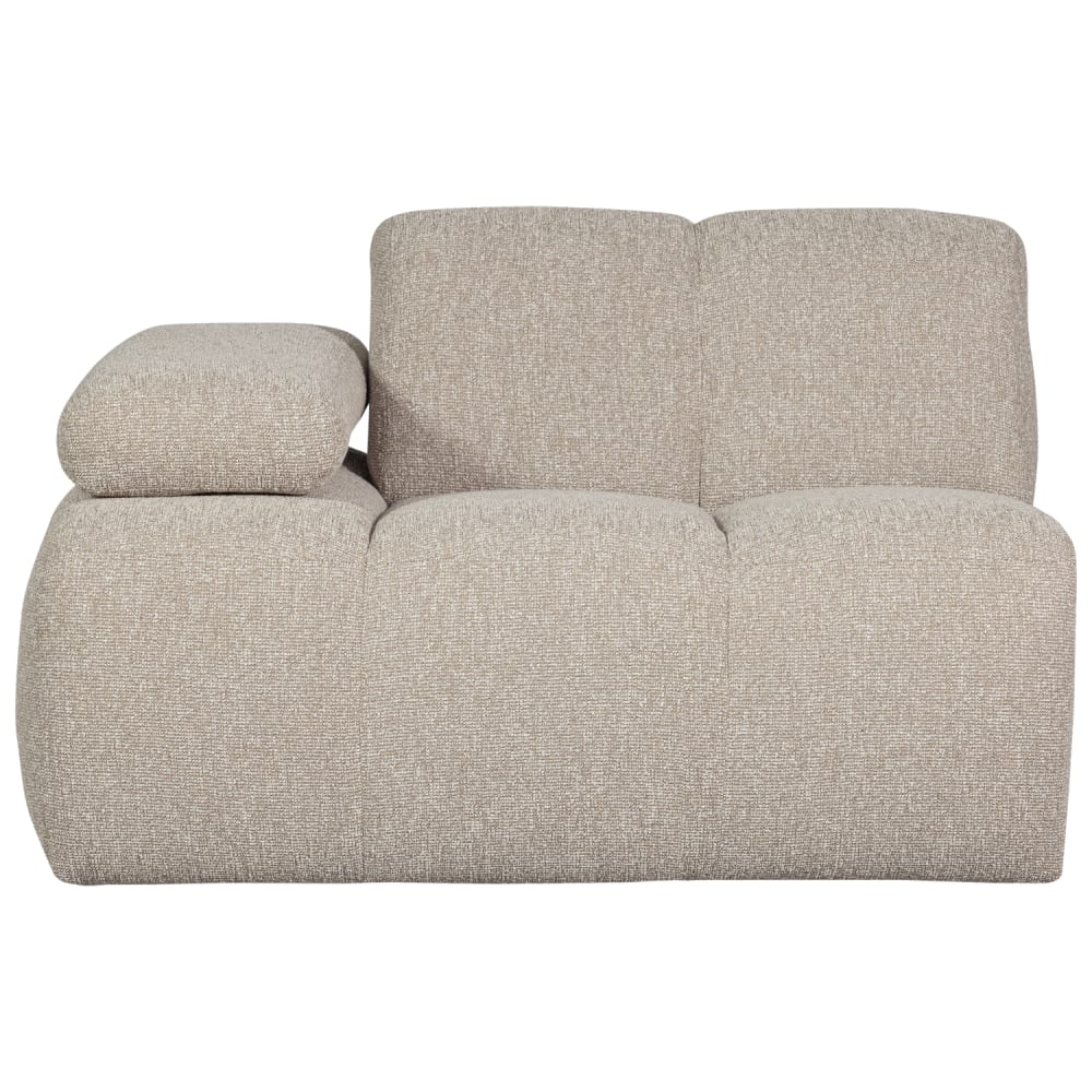 Wohnli Möbelsuche - 1-Sitzer Sofa-Element Links aus Boucléstoff