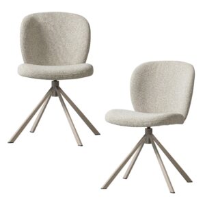 wohnli-moebel-suche-M26121540 Wohnli Möbelsuche - Lot de 2 chaises de salle à manger en bouclé naturel