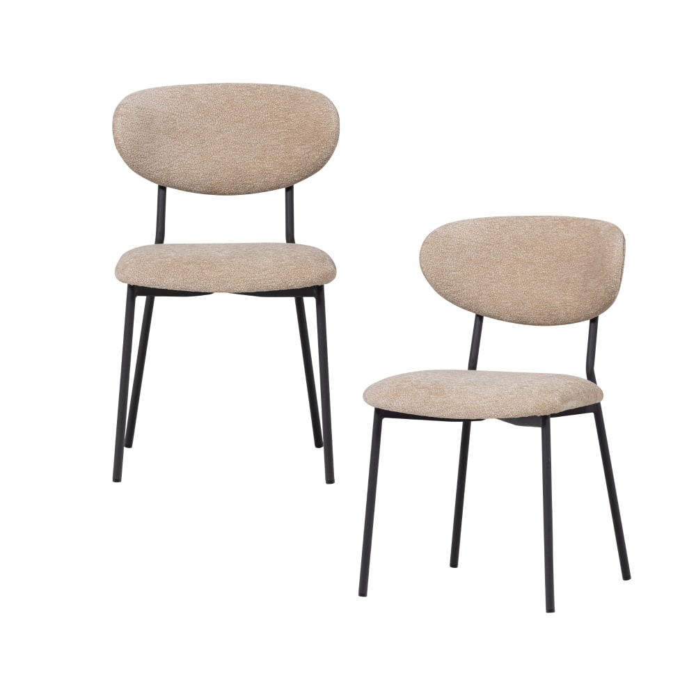 wohnli-moebel-suche-M26121553 Wohnli Möbelsuche - 2er Set Esszimmerstühle aus Chenillestoff