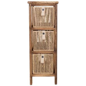 wohnli-moebel-suche-M26122156-1 Kommode aus Holz 22x26x61 cm braun 22x61x26cm Holz Braun Wanderlust deco Möbel Schlafzimmermöbel Kommoden