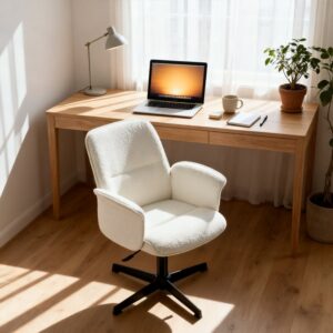 wohnli-moebel-suche-M26122399-1 verstellbarer Bouclé-Bürostuhl
