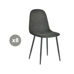 Wohnli Möbelsuche - 8er-Set Stoffpolsterstühle