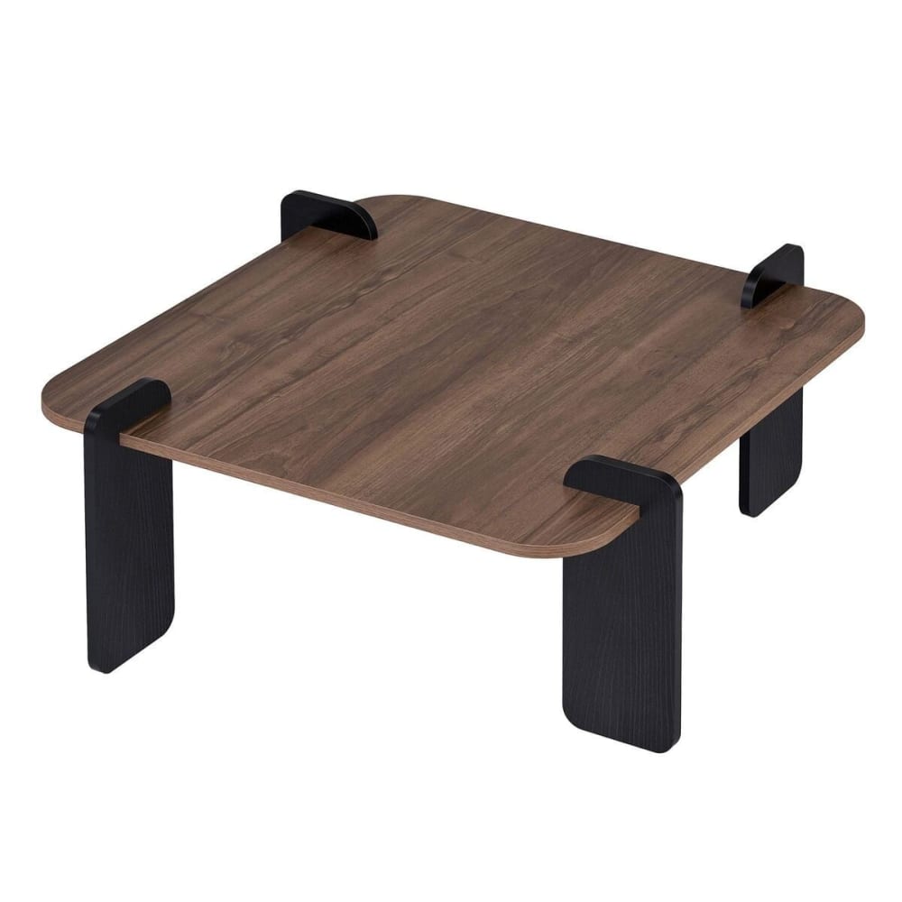 wohnli-moebel-suche-M26122589 Wohnli Möbelsuche - Couchtisch mit quadratischer Platte L90 cm - Holzdekor dunkel