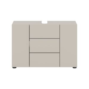 wohnli-moebel-suche-M26122605 Wohnli Möbelsuche - Waschbeckenunterschrank mit 3 Türen B 82 cm - Kaschmir