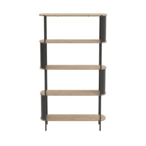 Wohnli Möbelsuche - Bibliothek 5-Ebenen-Regal in Holzoptik H174 cm