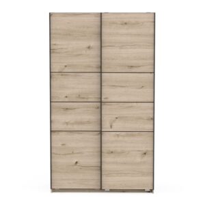 wohnli-moebel-suche-M26122626 Wohnli Möbelsuche - Schrank mit 2 Schiebetüren L116 cm - Eichenoptik Dekor