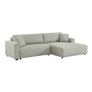wohnli-moebel-suche-M26122788 Wohnli Möbelsuche - 3-Sitzer Ecksofa Recamiere rechts Stoffbezug hellgrau