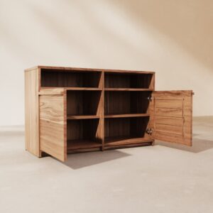 Buffet aus Akazienholz 120 cm 120x74x43cm Holz Braun Tikamoon Möbel Esszimmermöbel Sideboards, Highboards & niedrige Anrichten
