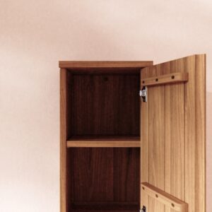 wohnli-moebel-suche-M26123248-1 Hängeelement aus massivem Teak 30x110x28cm Holz Beige Tikamoon Möbel Badezimmermöbel Bad-Hochschränke