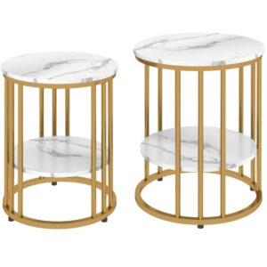 Wohnli Möbelsuche - 2-teiliges Couchtisch-Set aus Holz mit Ablage