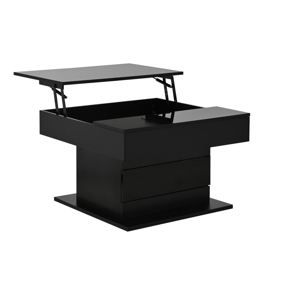 Wohnli Möbelsuche - Couchtisch aus Spanplatte mit Drehfunktion 70x70x45 cm