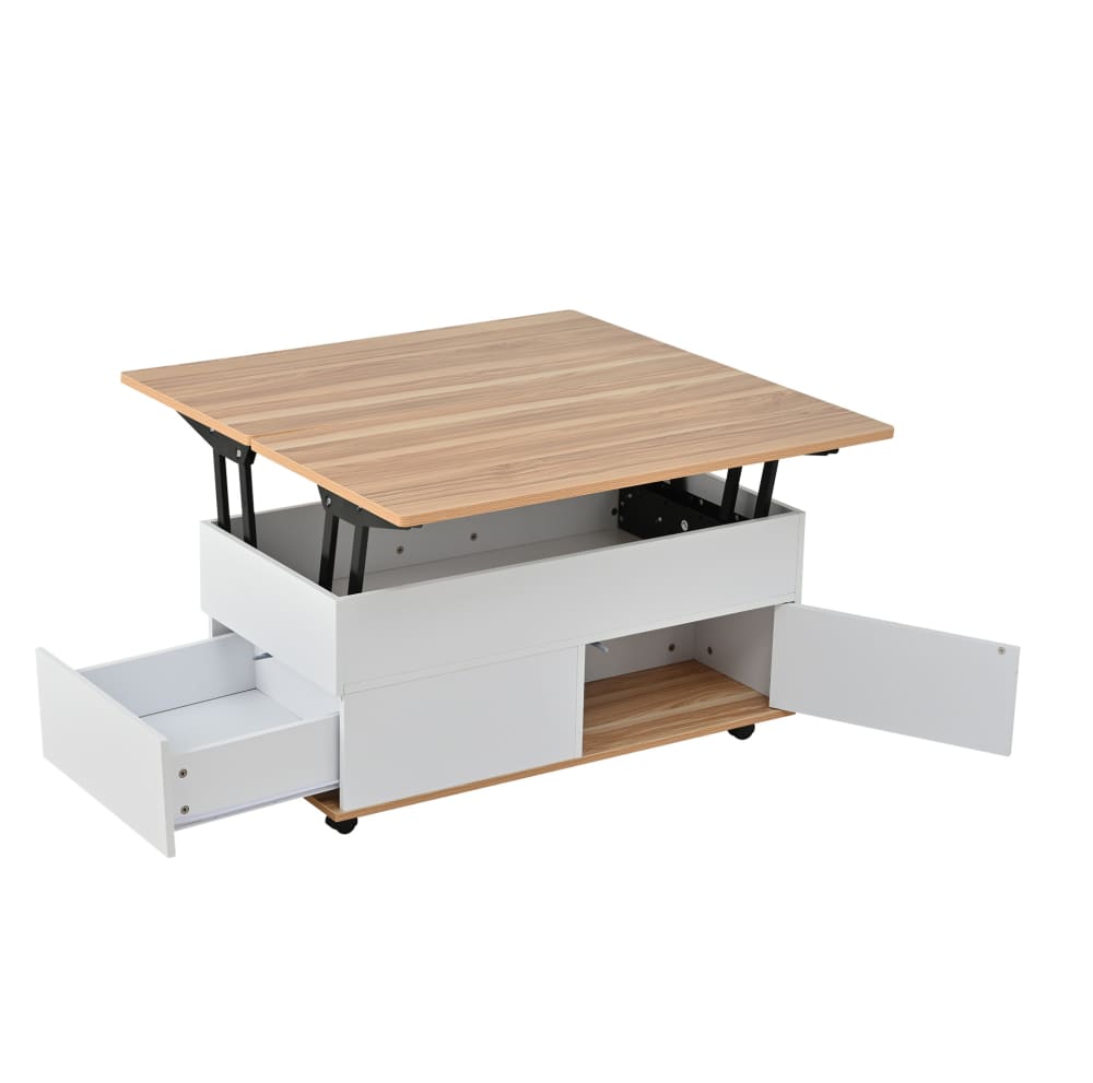 Wohnli Möbelsuche - Couchtisch aus Spanplatte mit Hubplatte 100x98x65 cm