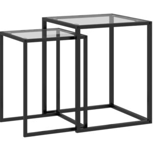 wohnli-moebel-suche-M26124806 Wohnli Möbelsuche - 2er-Set Beistelltische aus Glas stapelbar 42x42x51 cm