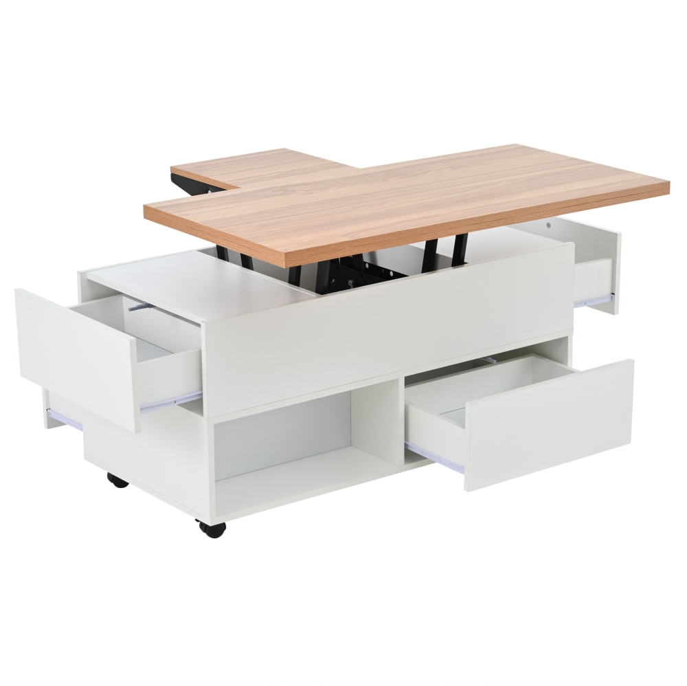 Wohnli Möbelsuche - Couchtisch aus Spanplatte mit Hubplatte 100x50x52 cm