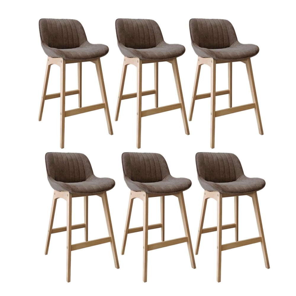 wohnli-moebel-suche-M26125816 Wohnli Möbelsuche - Barhocker-Set Eiche & Cord-Samt H75cm