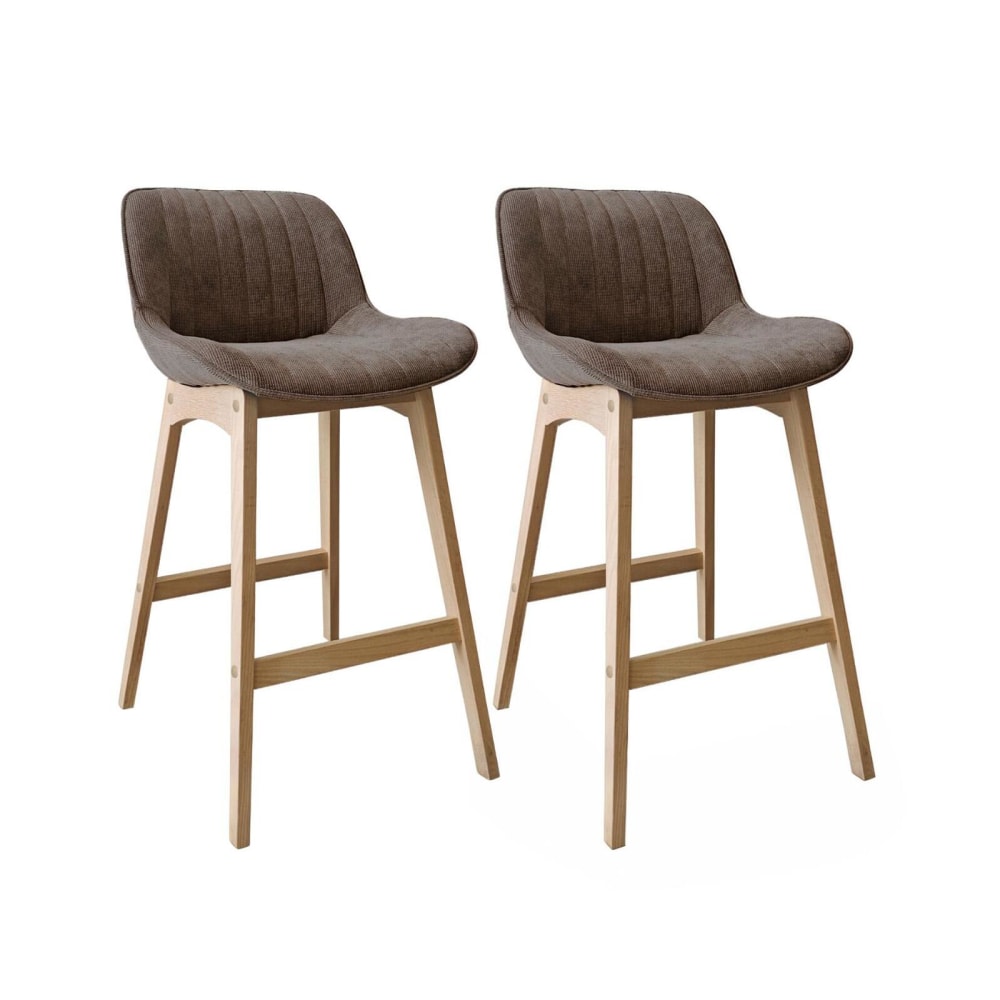 wohnli-moebel-suche-M26125818 Wohnli Möbelsuche - Barhocker-Set Eiche & Cord-Samt H75cm