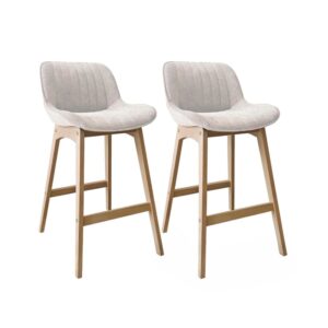 wohnli-moebel-suche-M26125819 Wohnli Möbelsuche - Barhocker-Set Eiche & Cord-Samt H75cm
