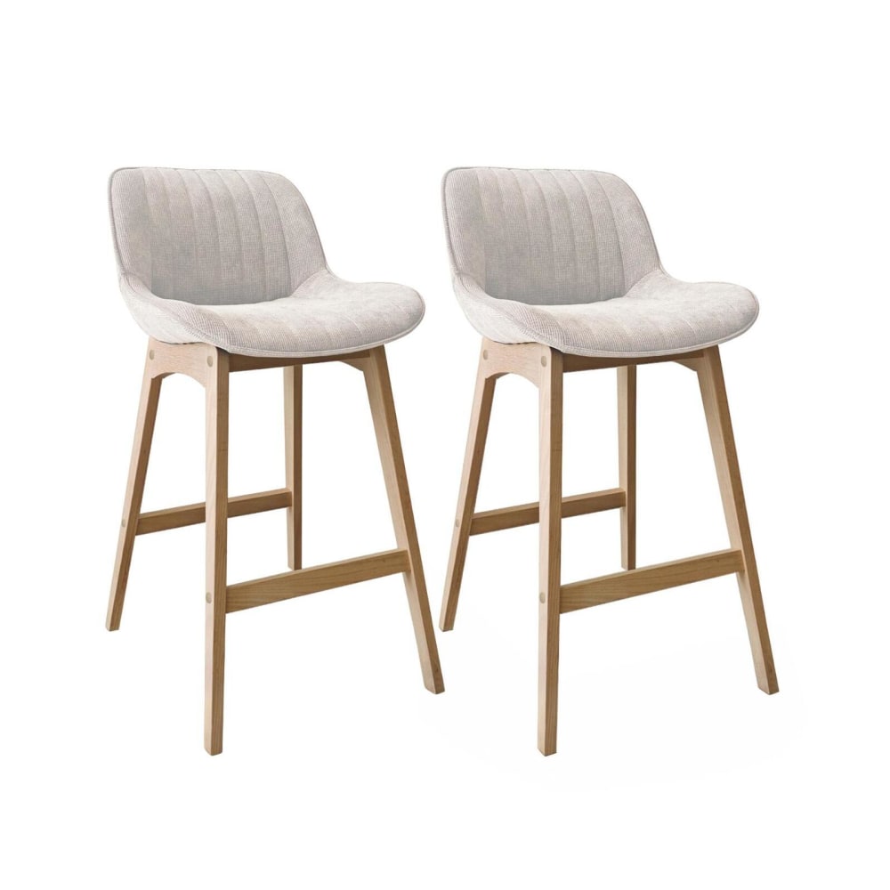 wohnli-moebel-suche-M26125819 Wohnli Möbelsuche - Barhocker-Set Eiche & Cord-Samt H75cm