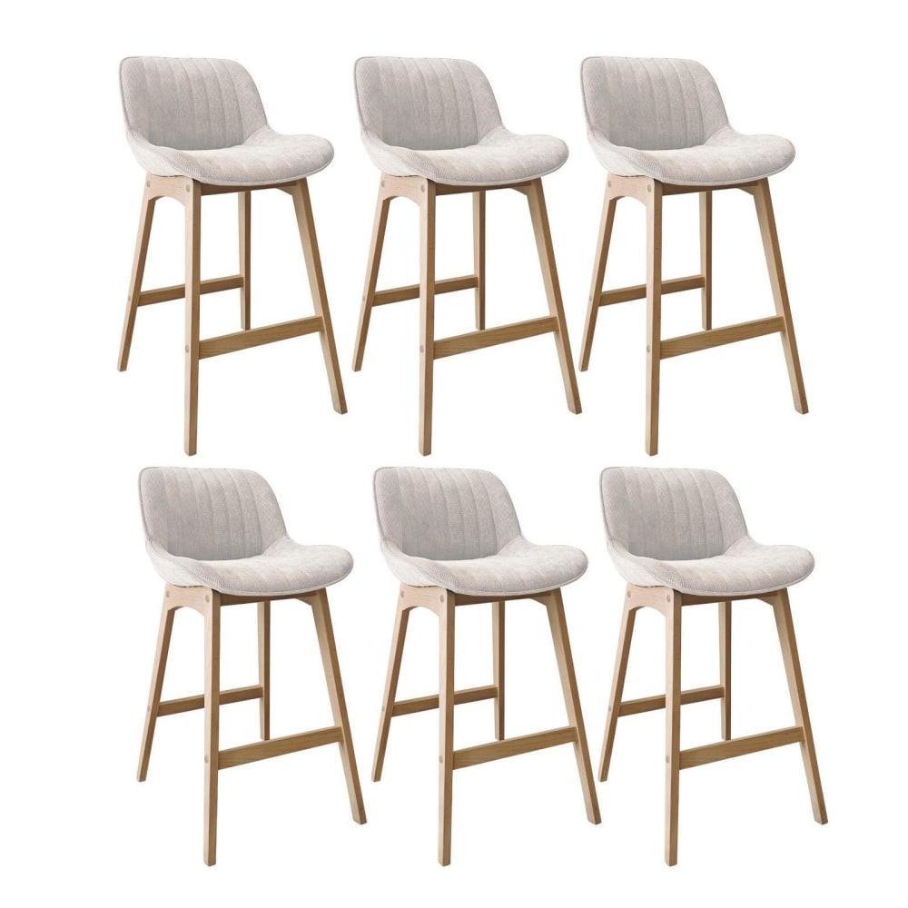wohnli-moebel-suche-M26125820 Wohnli Möbelsuche - Barhocker-Set Eiche & Cord-Samt H75cm