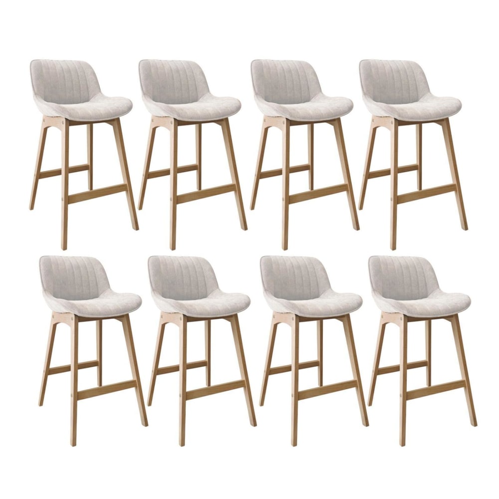 wohnli-moebel-suche-M26125821 Wohnli Möbelsuche - Barhocker-Set Eiche & Cord-Samt H75cm