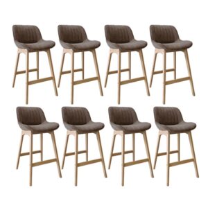 Wohnli Möbelsuche - Barhocker-Set Eiche & Cord-Samt H75cm