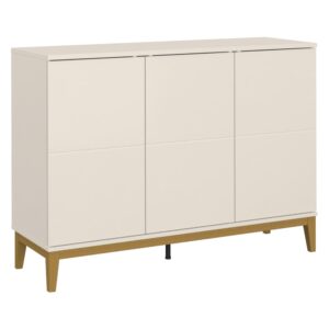 Wohnli Möbelsuche - Sideboard mit 3 Türen in Eichenoptik/Kashmir weiß