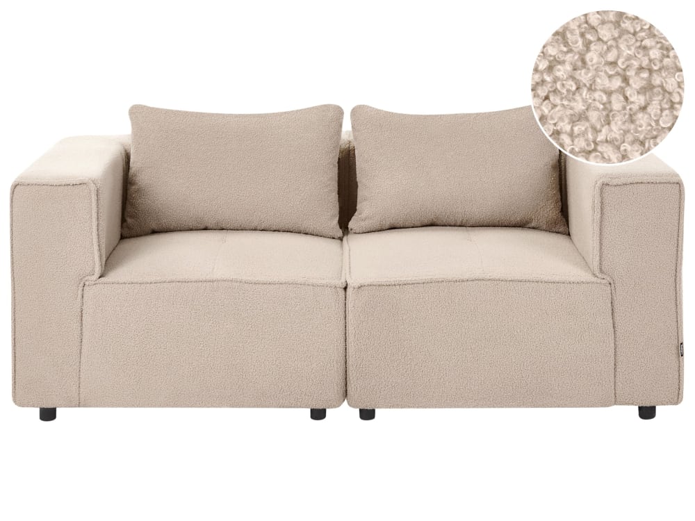 wohnli-moebel-suche-M26126073 Wohnli Möbelsuche - Modulsofa 2 Personen aus Bouclé