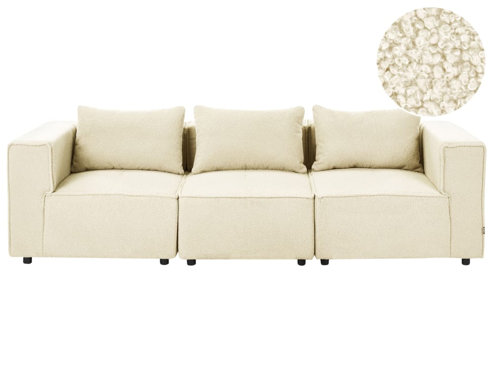 wohnli-moebel-suche-M26126117 Wohnli Möbelsuche - Modulsofa 3 Personen aus Bouclé