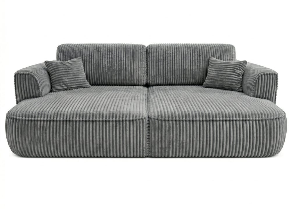 wohnli-moebel-suche-M26126123 Wohnli Möbelsuche - Modulares Sofa COZI XXL 240x180 cm aus Cordstoff Grau