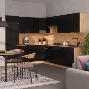 wohnli-moebel-suche-M26126213-1 AP Marmor Schwarz gestreift/Goldkraft Eiche 287x81.6cm