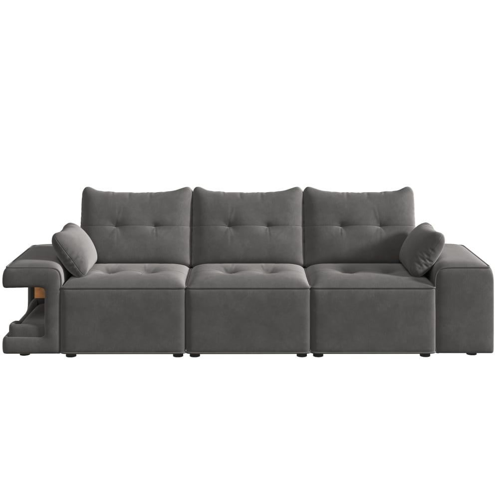 Wohnli Möbelsuche - 3-Sitzer-Sofa aus Samt mit Stauraum 229