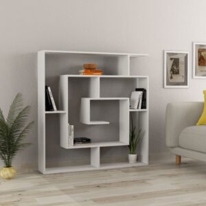 wohnli-moebel-suche-M26127506-1 Holz Bücherregal ''Labirent'' - 125 x 22 x 129 cm - Weiß 125x129x22cm Holz Weiß Habitat & Jardin Möbel Wohnzimmermöbel Bücherregale