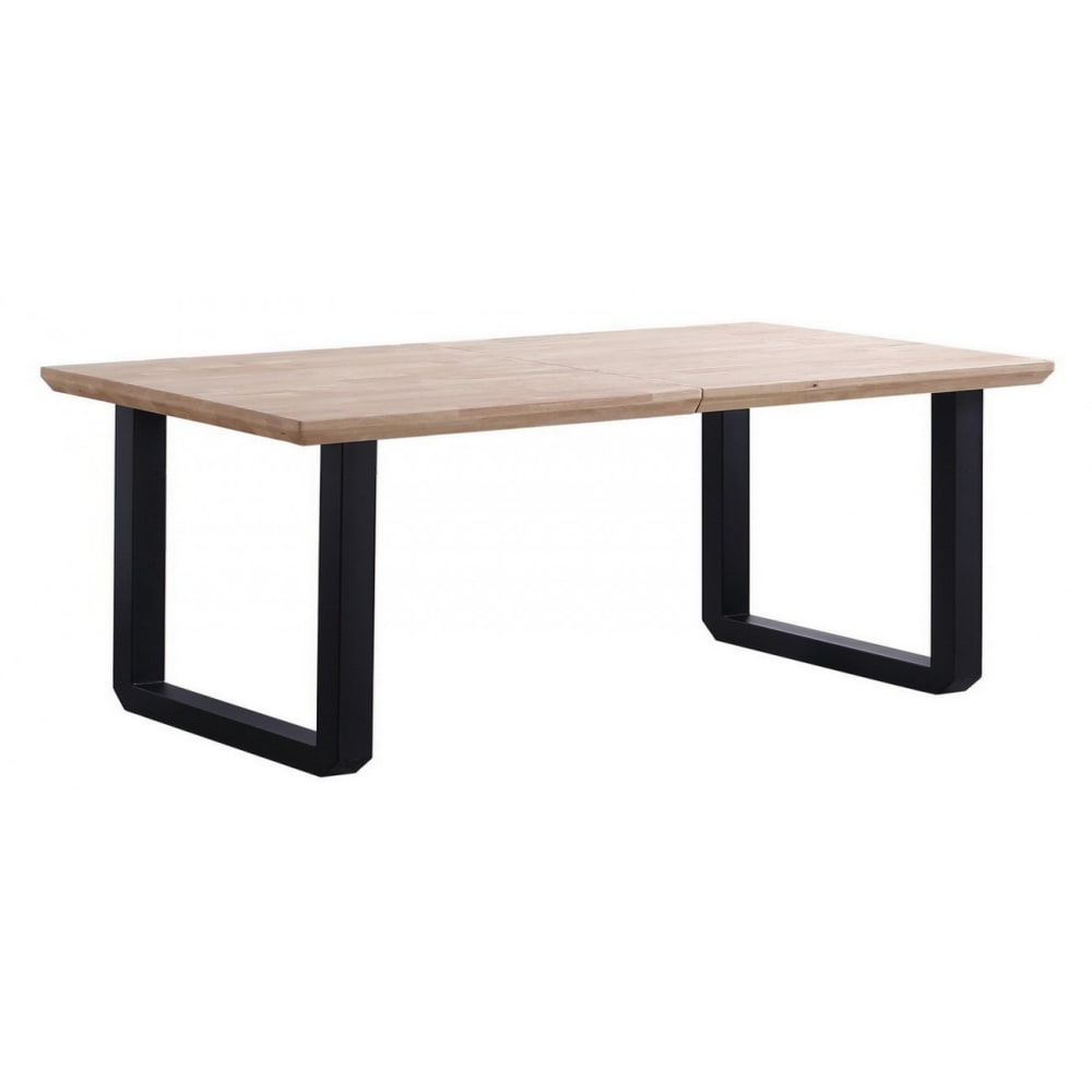 wohnli-moebel-suche-M26130785 Wohnli Möbelsuche - Ausziehbarer Esstisch aus Eiche und Stahl B 220 cm