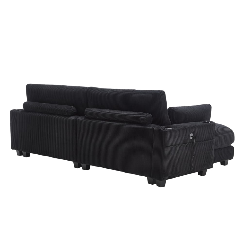 wohnli-moebel-suche-M26131019 Wohnli Möbelsuche - 2-Sitzer-Sofa aus Cord modular mit USB 224x140x81 cm