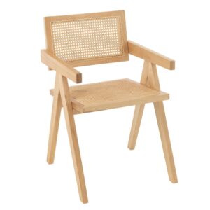 Wohnli Möbelsuche - Designstuhl aus Holz und Rattan