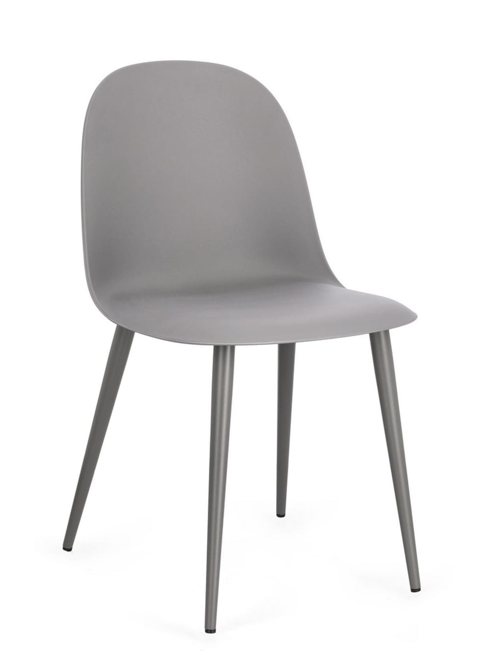 wohnli-moebel-suche-M26133869 Wohnli Möbelsuche - Set aus 2 Esszimmerstühlen aus Stahl und grauem Polypropylen