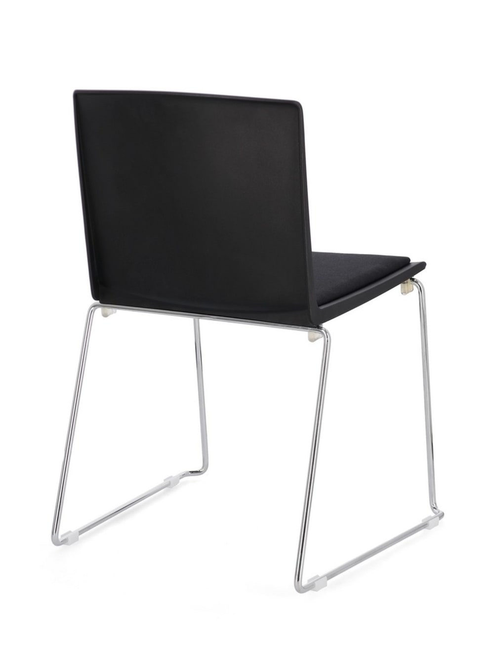 Set mit 4 schwarzen Esszimmerstühlen aus Stahl und Polypropylen 50x79x44cm Stahl Schwarz Bizzotto Möbel Esszimmermöbel Stühle