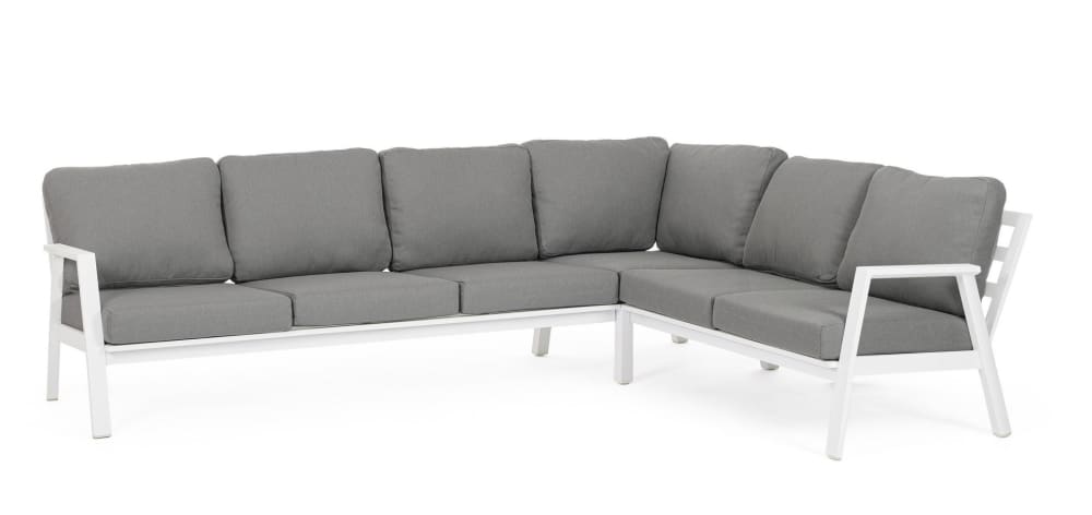 Wohnli Möbelsuche - Austauschbare Lounge aus weißem Aluminium