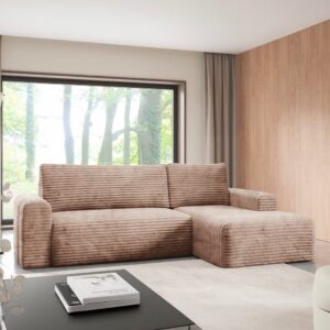 wohnli-moebel-suche-M26134917 Wohnli Möbelsuche - 3-Sitzer-Ecksofa mit Schlaffunktion Kiefernholz Hellbraun