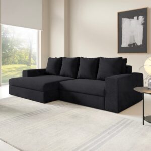 wohnli-moebel-suche-M26138312 Wohnli Möbelsuche - 3-Sitzer-Ecksofa links Kiefernholz Schwarz