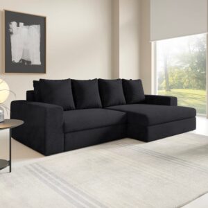wohnli-moebel-suche-M26139016 Wohnli Möbelsuche - 3-Sitzer-Ecksofa rechts Kiefernholz Schwarz